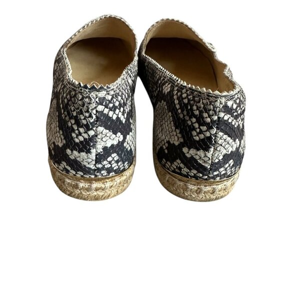 Stuart Weitzman Catalan Snake Python Print Espadrilles Flats Comfort Shoes 10 - Picture 6 of 14